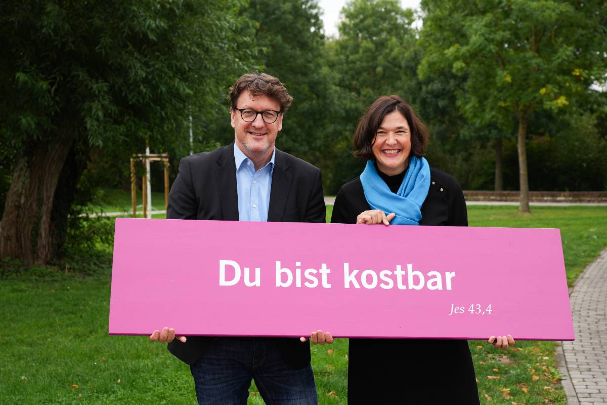 Kirchentagspräsident Torsten Zugehör und Generalsekretärin Kristin Jahn