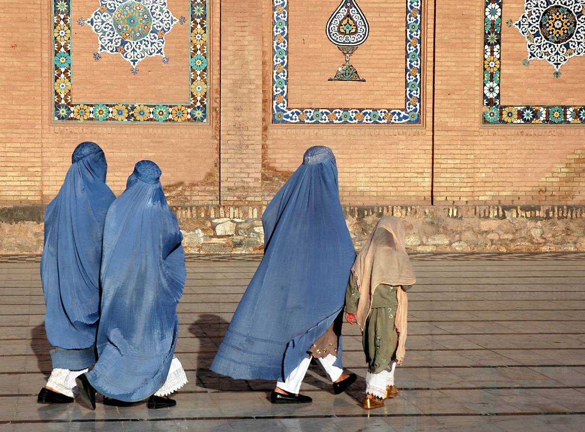 Frauen in Burka in Afghanistan