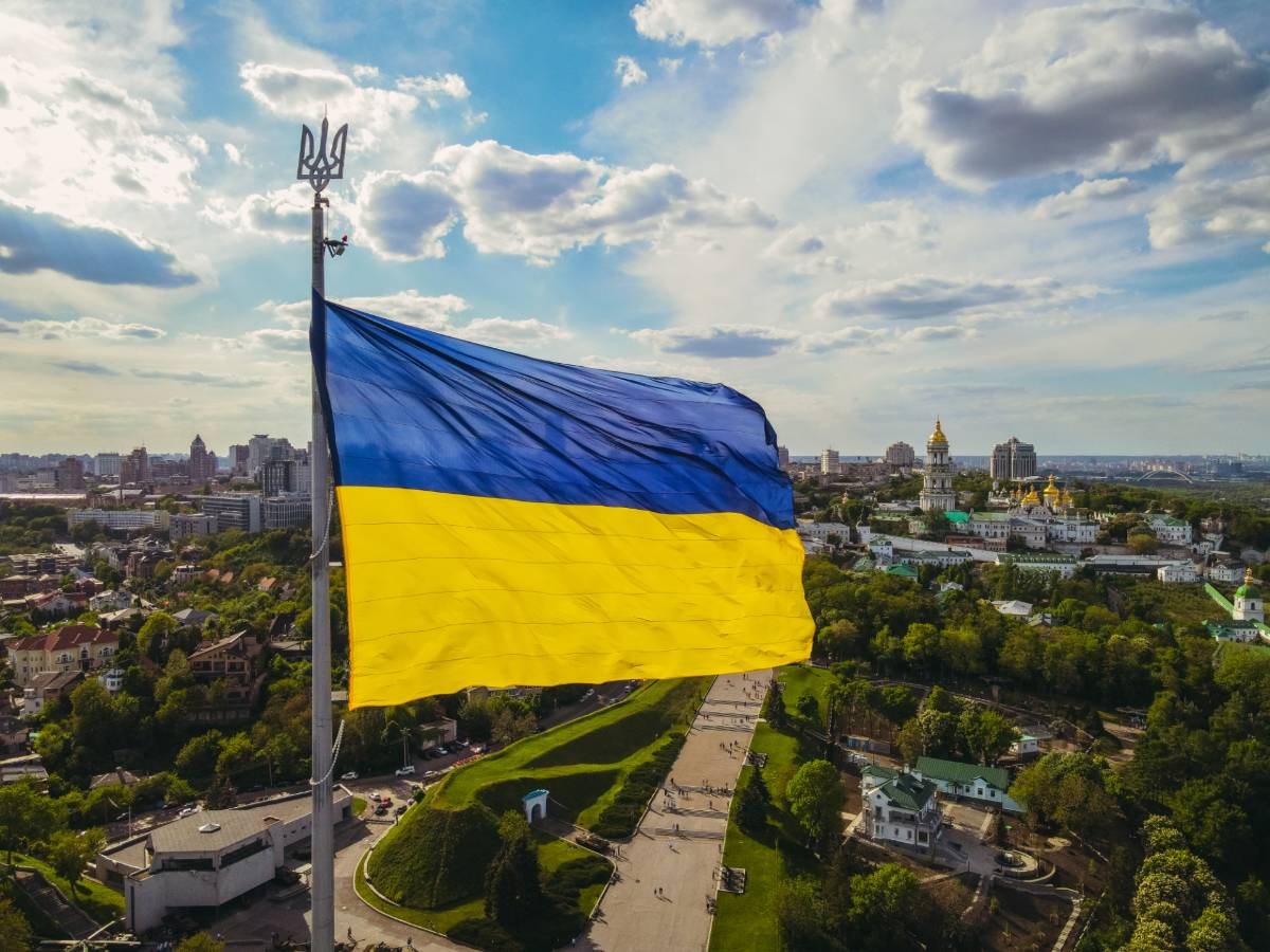 Ukraine Flagge