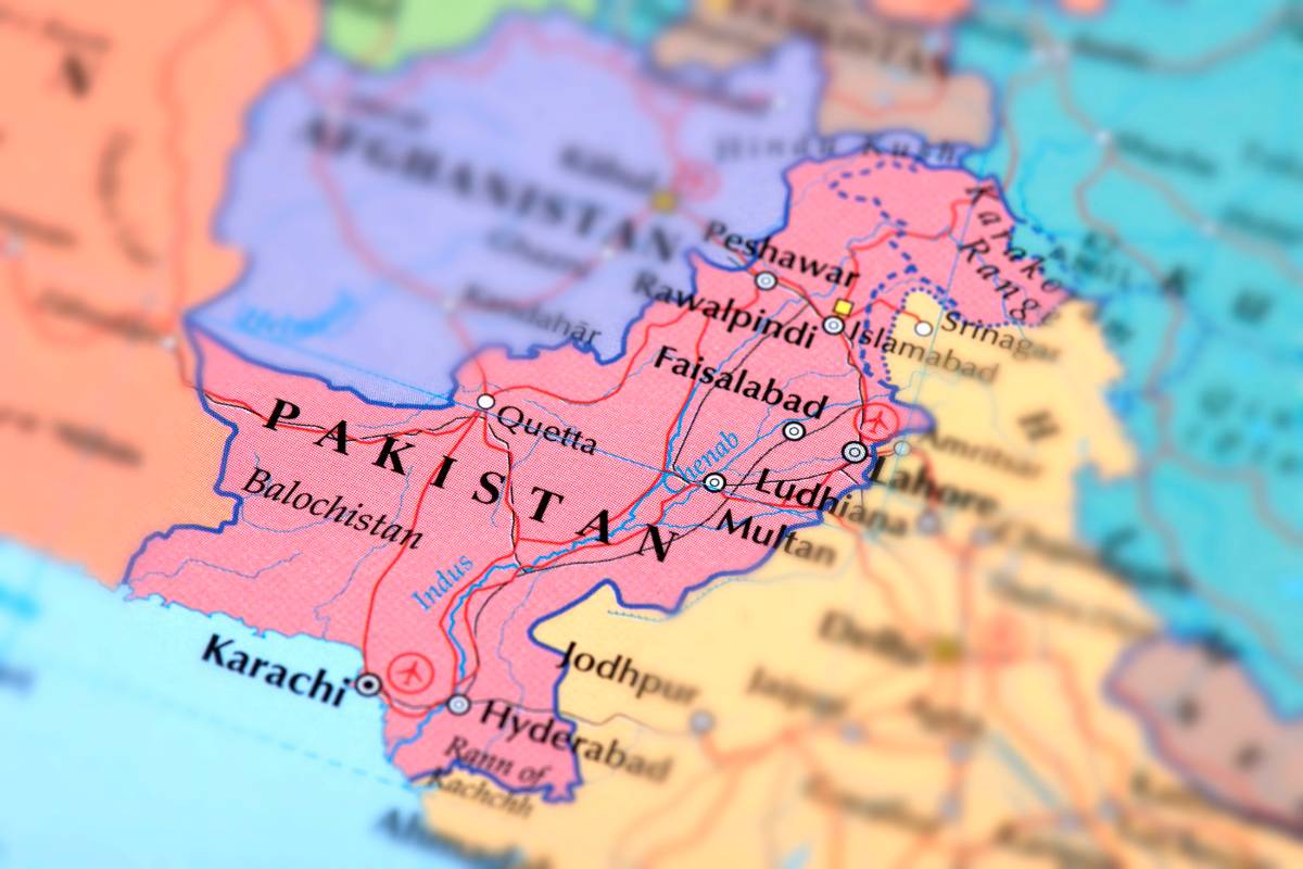 Karte von Pakistan