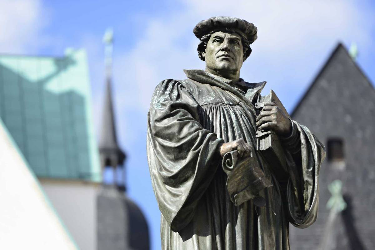 Statue von Martin Luther in Eisleben