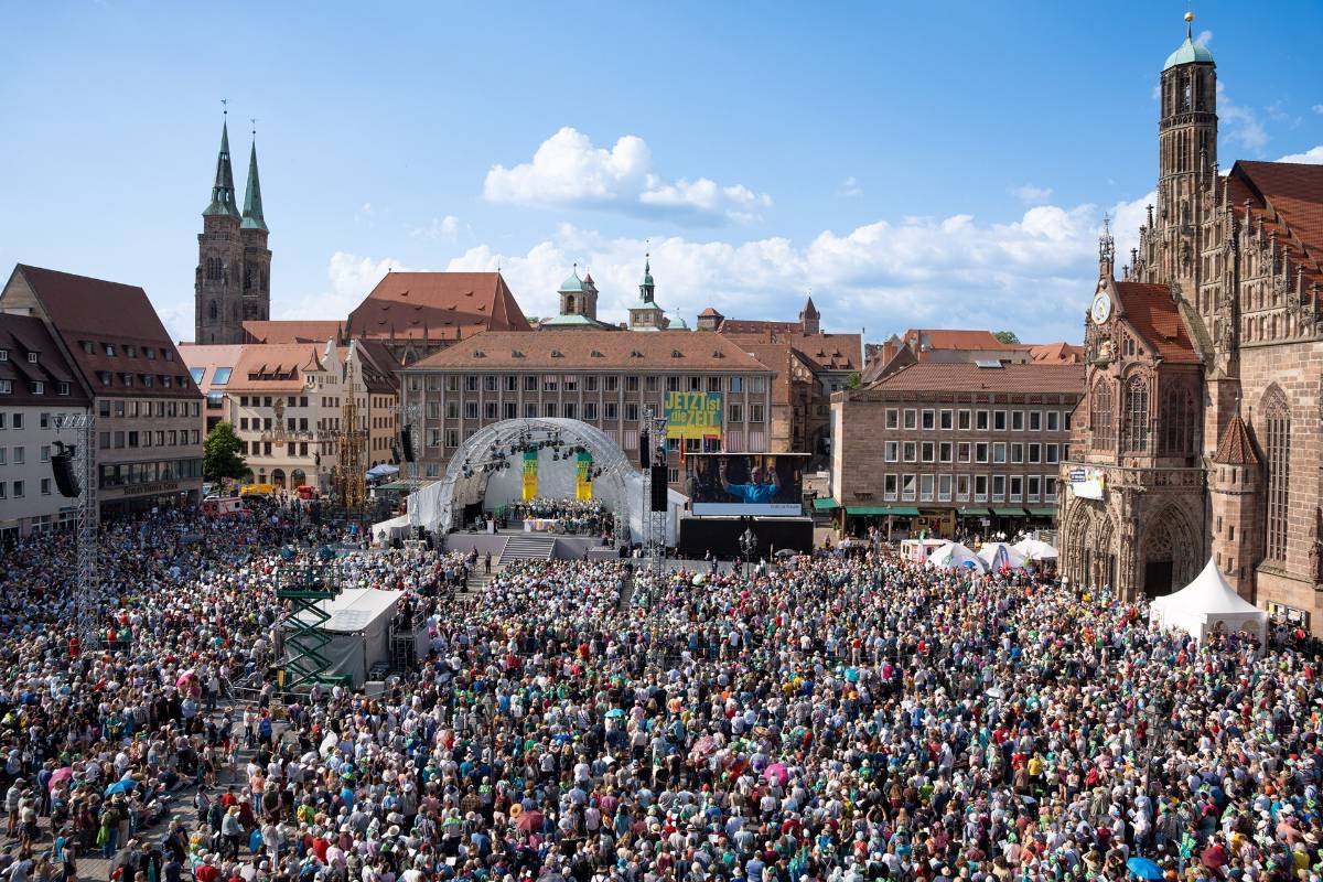 Gottesdienst beim Kirchentag 2023 in Nürnberg